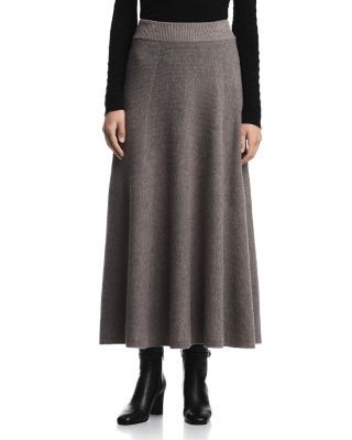 Emporio Armani Wool & Cashmere Pull On Skirt