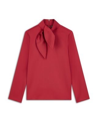Emporio Armani Techno Twill Tie Neck Top