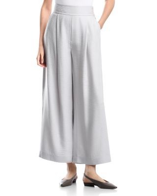 Emporio Armani Textured Bark Effect Palazzo Trousers