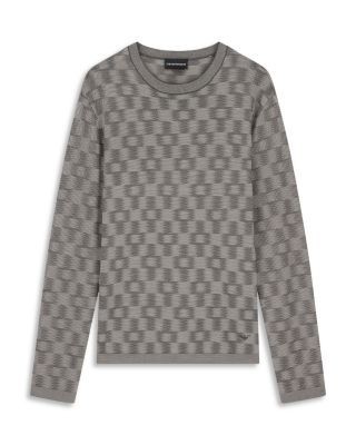 Emporio Armani Virgin Wool Fancy Stitch Sweater