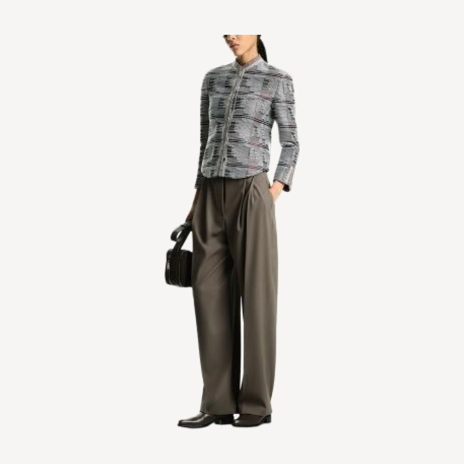 Emporio Armani Jacquard Geometric Patterned Blazer
