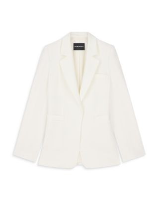 Emporio Armani Enver Satin One Button Blazer