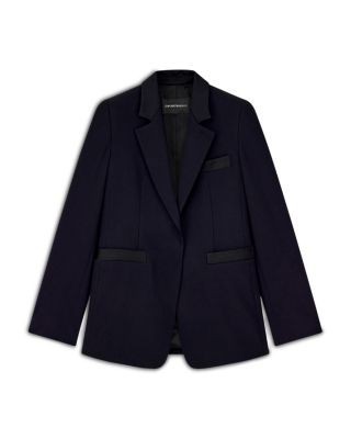 Emporio Armani Two Button Satin Blazer