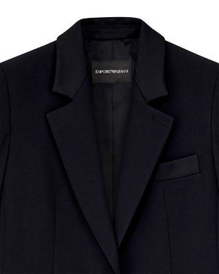 Emporio Armani Two Button Satin Blazer