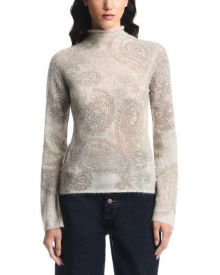 Emporio Armani Alpaca Blend Mock Neck Sweater