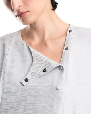 Emporio Armani Bark Effect Textured Blouse