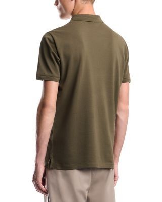 Emporio Armani Cotton Pique Zip Polo Shirt