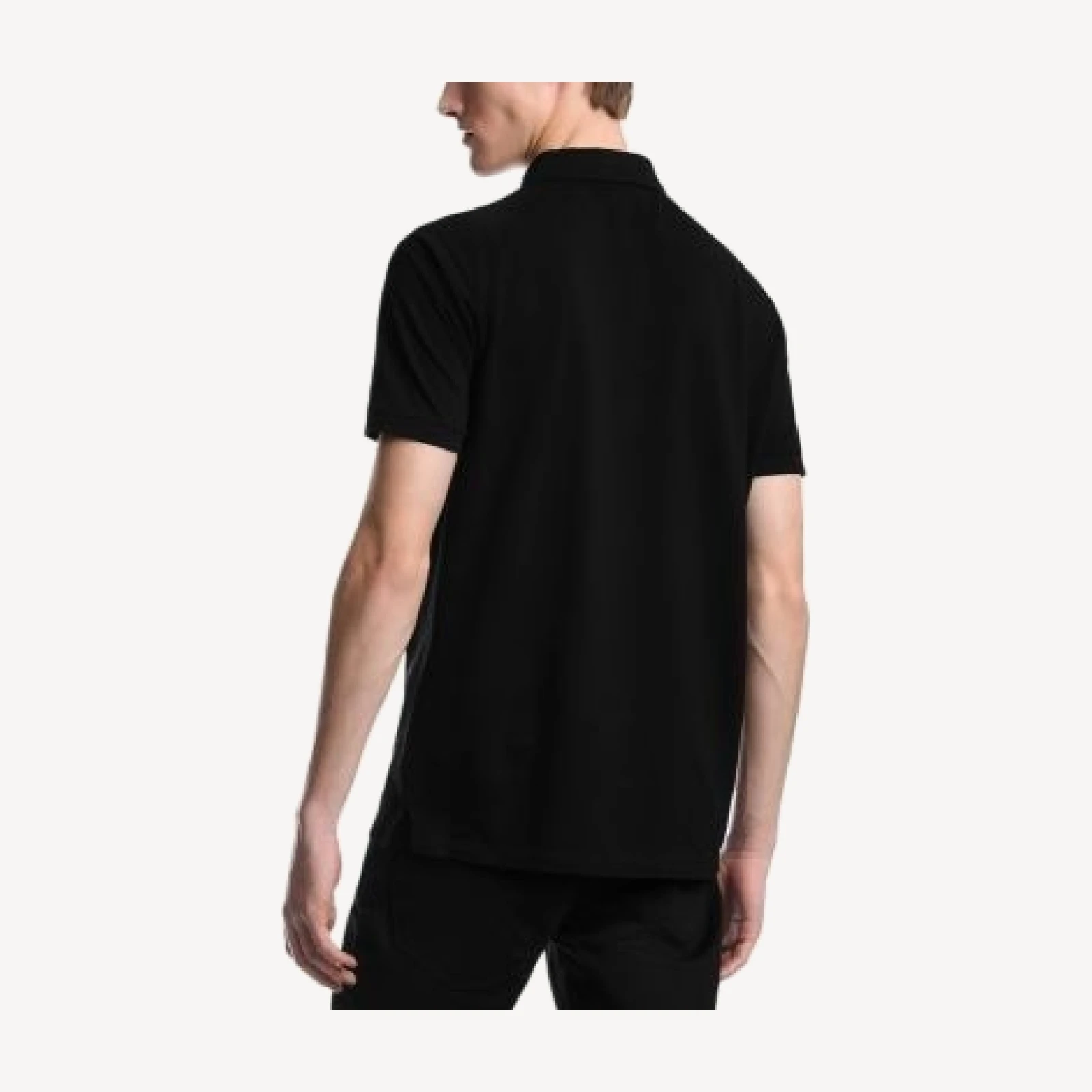 Emporio Armani Cotton Pique Zip Polo Shirt