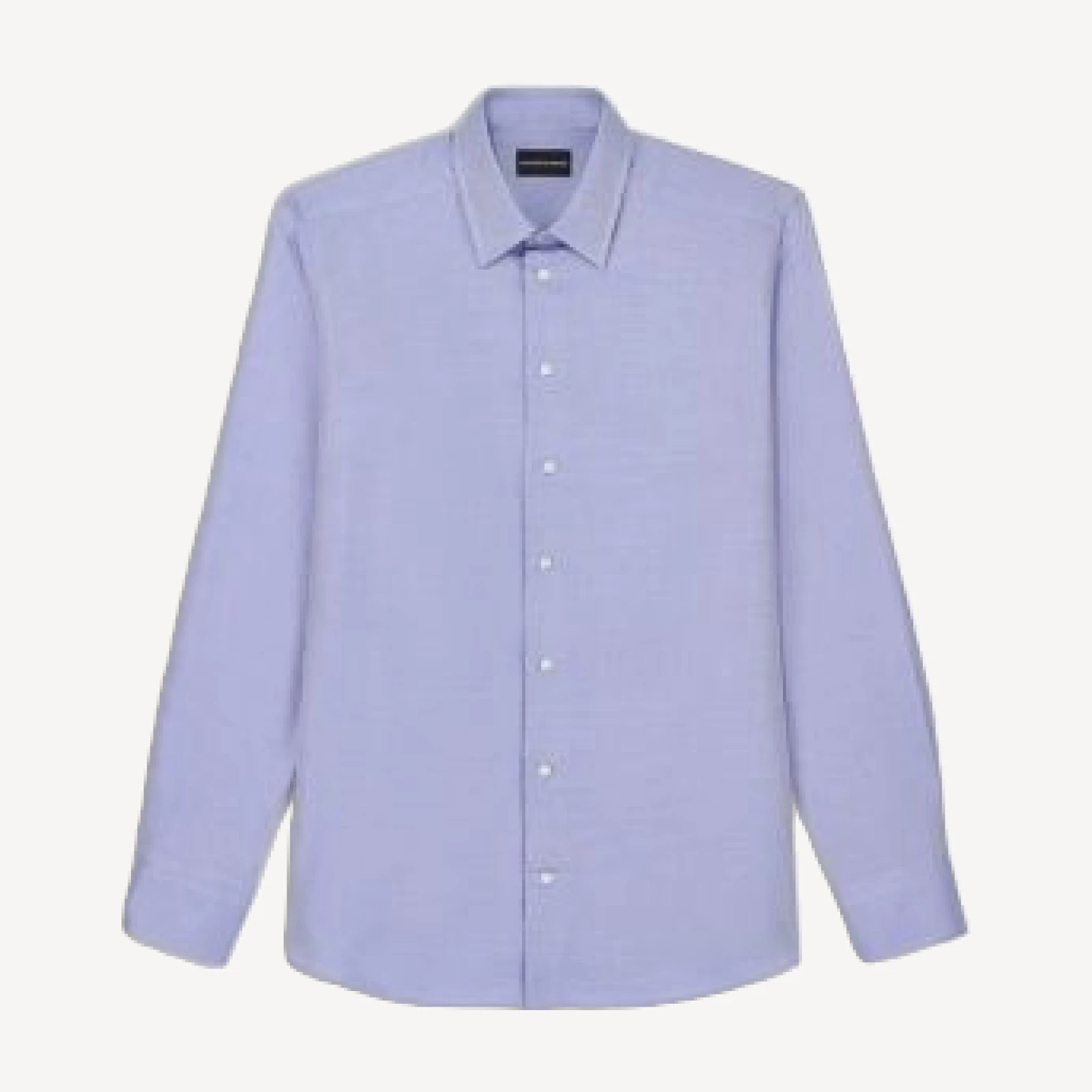 Emporio Armani Regular Mini Herringbone Cotton Shirt