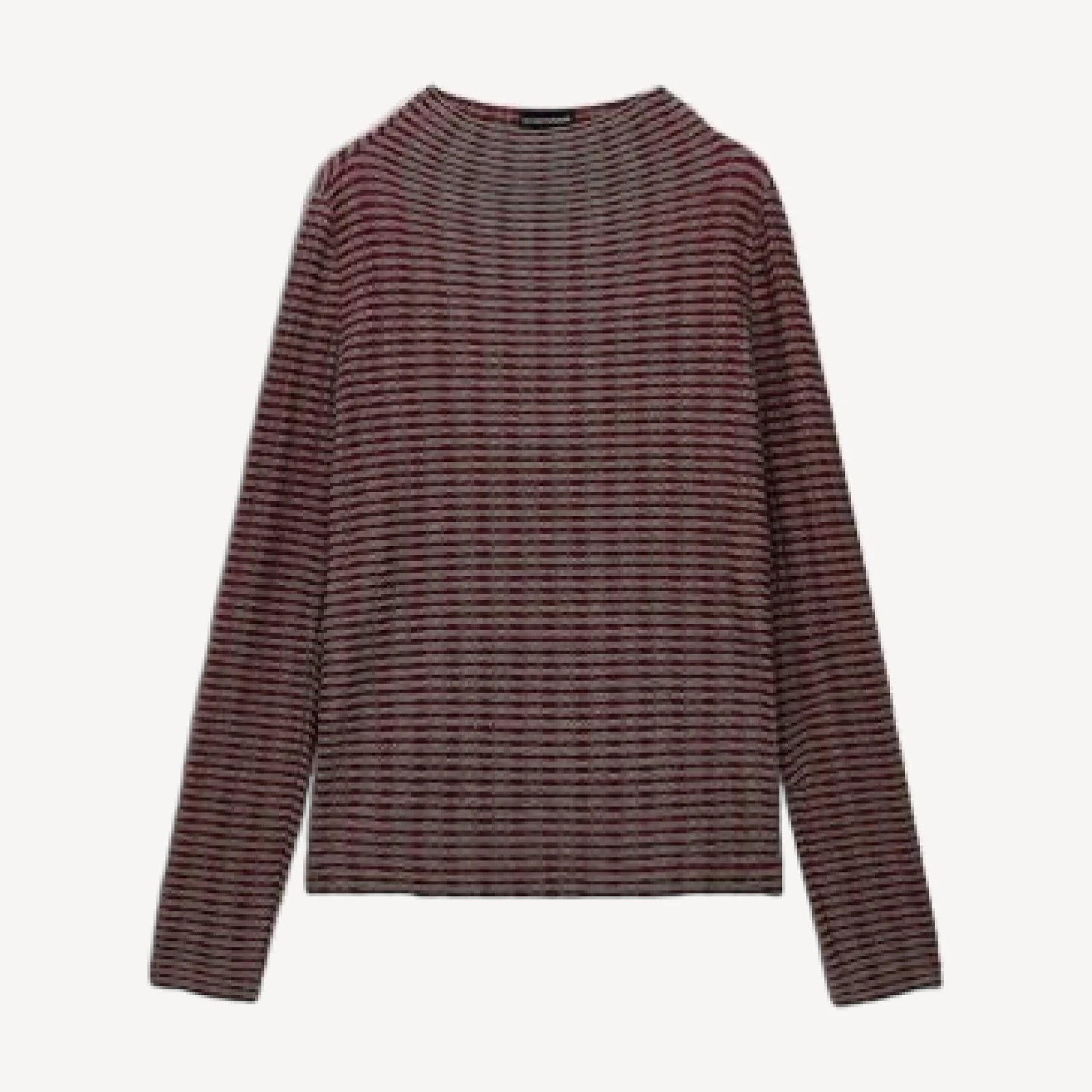 Emporio Armani Striped Jacquard Jersey Sweater