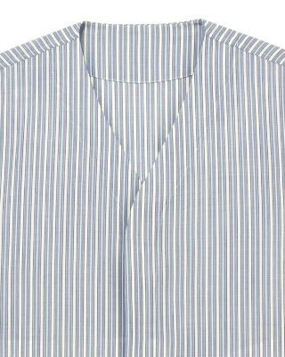 Emporio Armani Wool Blend Stripe Blouson Shirt