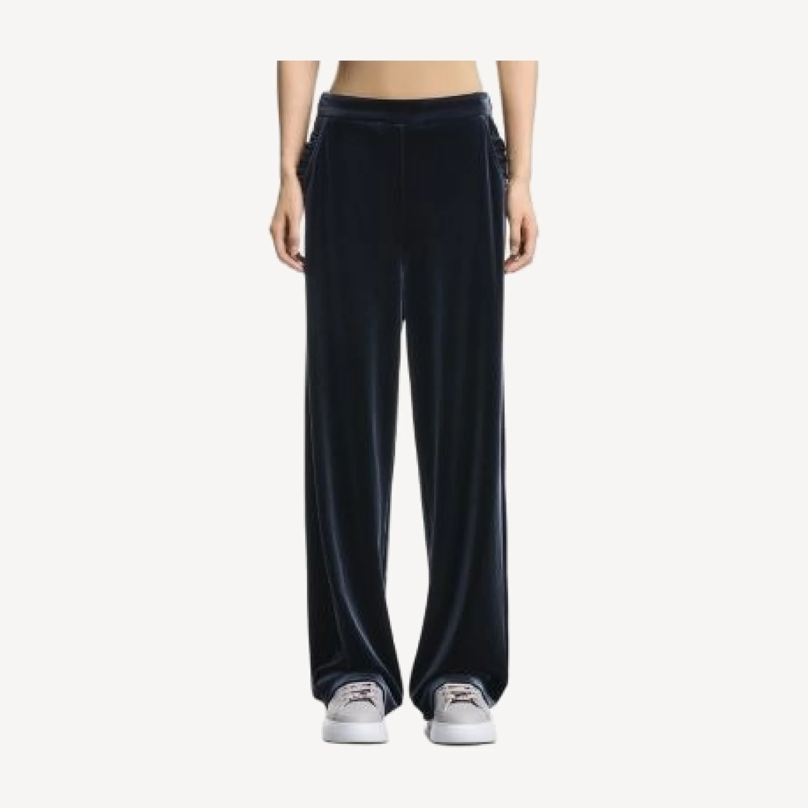 Emporio Armani Wide Leg Chenille Pants