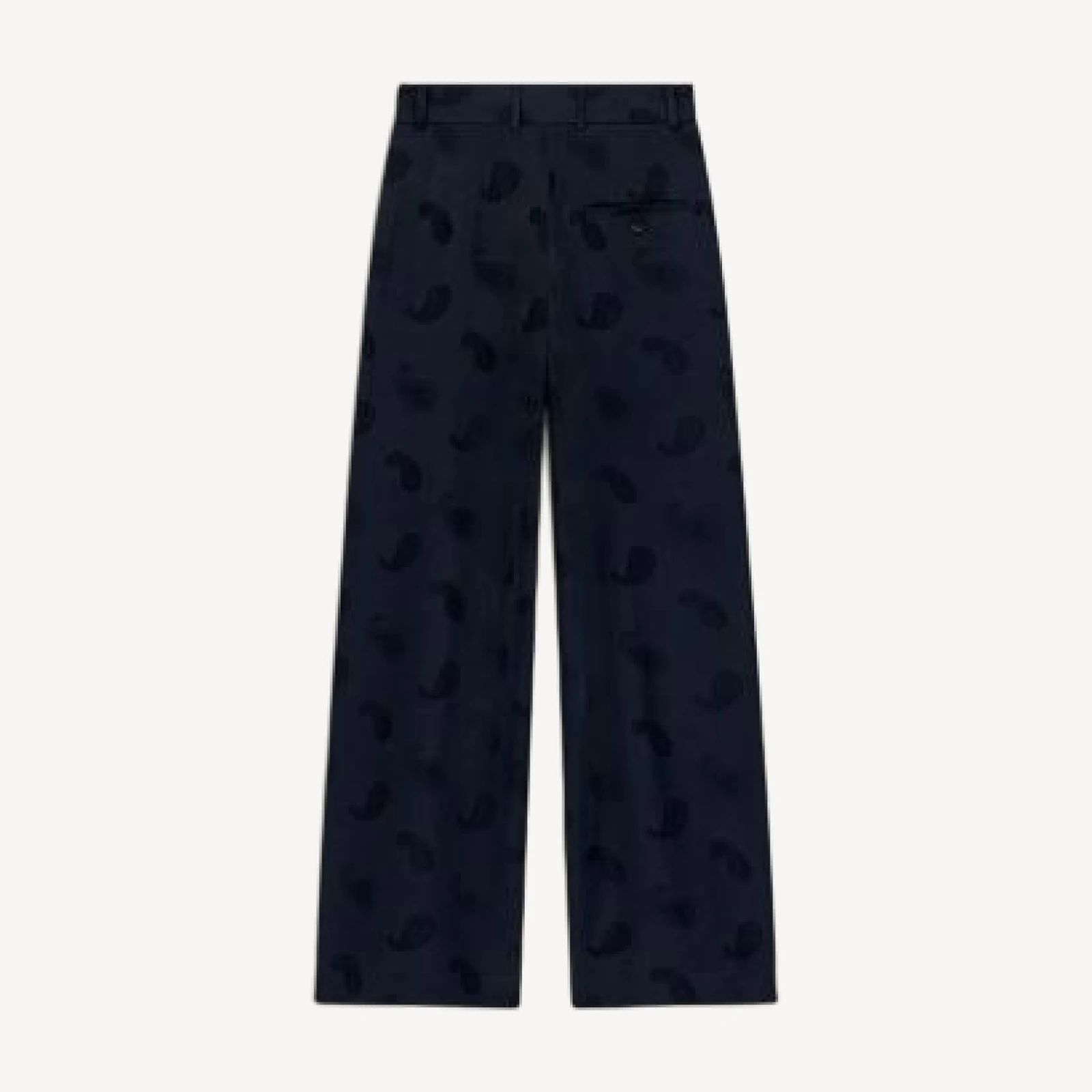 Emporio Armani Wide Leg Paisley Print Pants