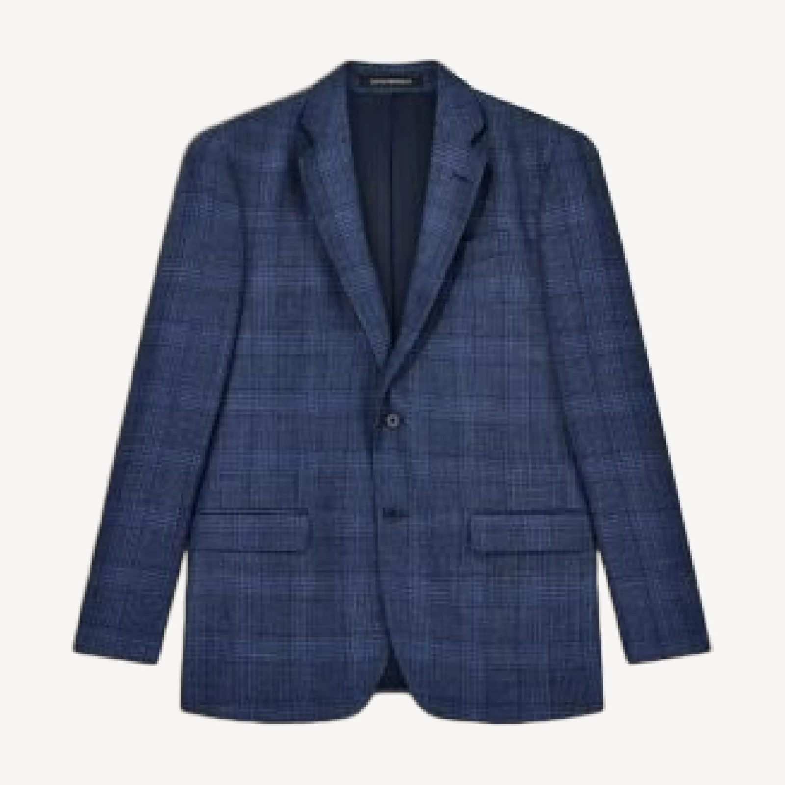 Emporio Armani Classic Fit Plaid Check Blazer