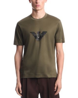Emporio Armani Milano Eagle Logo Graphic Crewneck T-Shirt