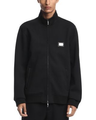 Emporio Armani Stand Collar Zip Logo Sweatshirt