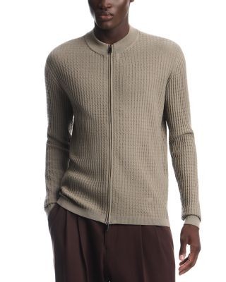 Emporio Armani Virgin Wool Fancy Stitch Cardigan