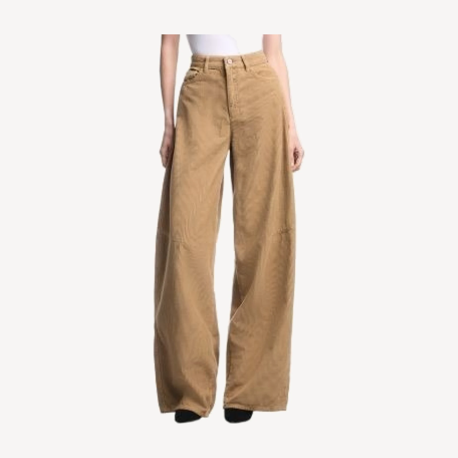Emporio Armani Cotton Corduroy Wide Leg Pants