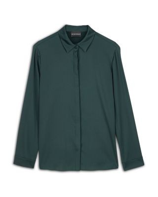 Emporio Armani Silk Stretch Satin Shirt