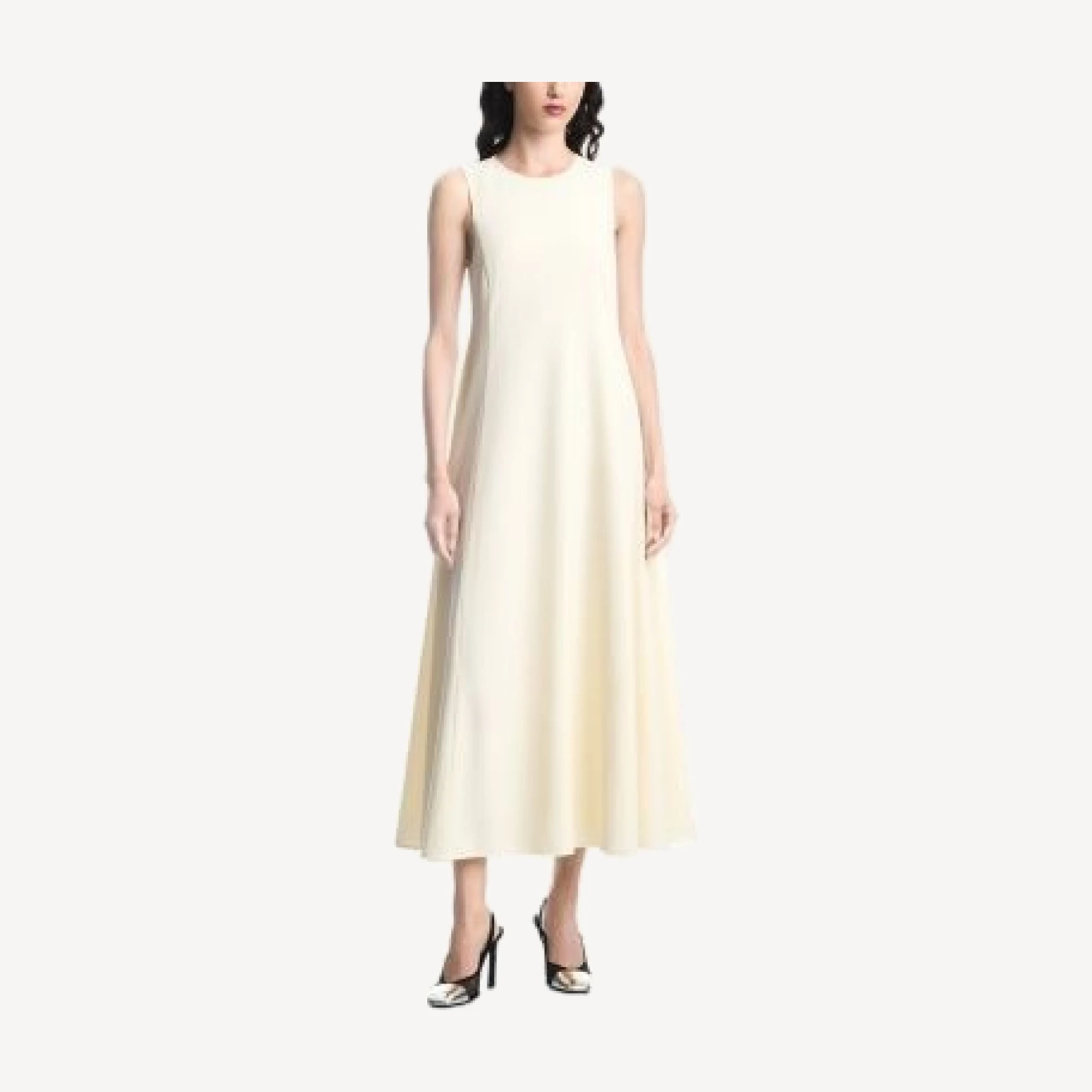 Emporio Armani Sleeveless A Line Maxi Dress