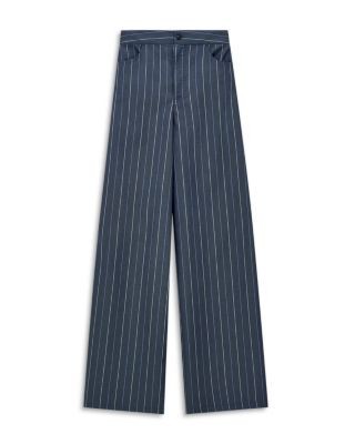 Emporio Armani Oversized Printed Jacquard Denim Trousers