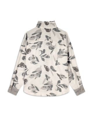 Emporio Armani Linen Chine Flower Print Shirt