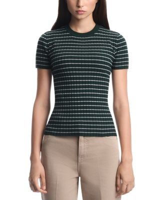 Emporio Armani Short Sleeve Ribbed Sweater