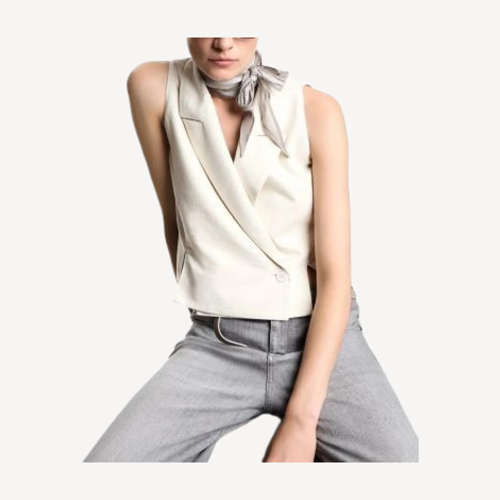 Emporio Armani Oversized Button Front Waistcoat