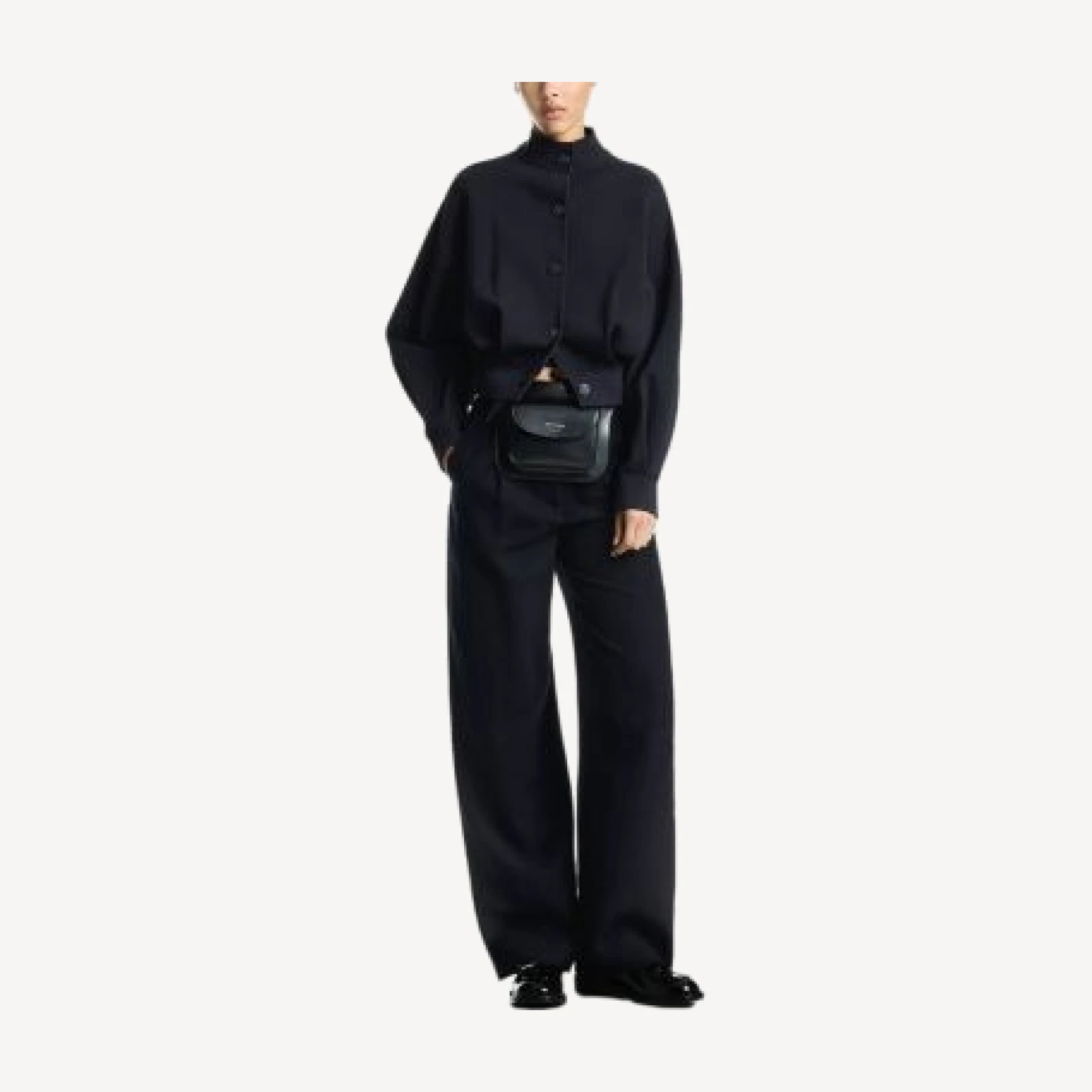 Emporio Armani Mock Neck Blouson Jacket