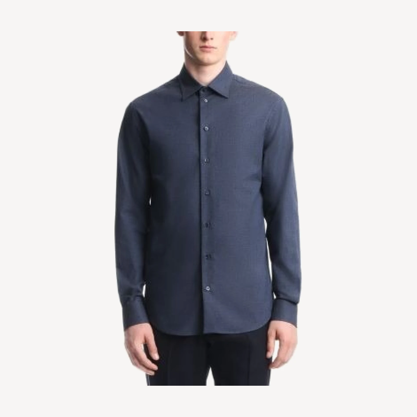 Emporio Armani Cotton Chambray Shirt