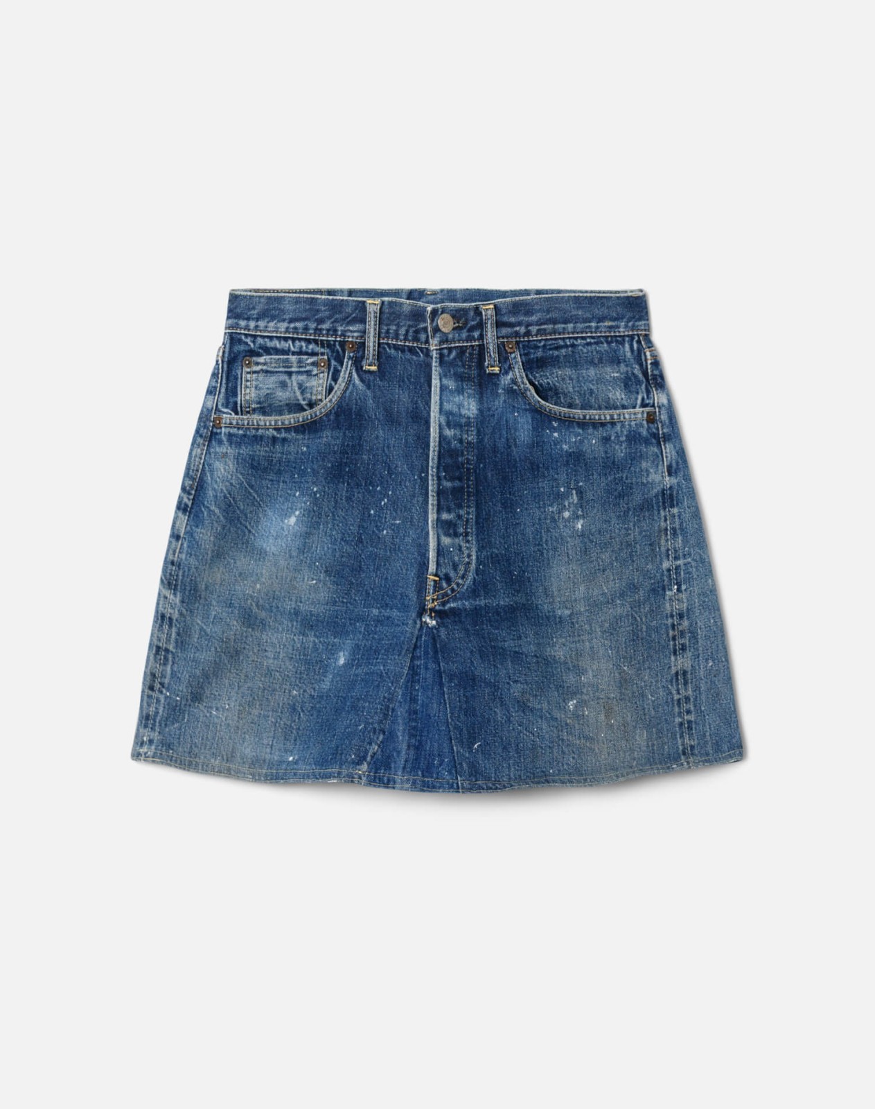 60s Embroidered Selvedge Big E Levi's Mini Skirt -#51