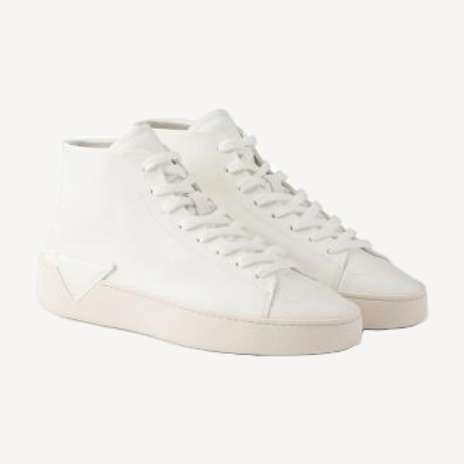 Prada Men's High-Top Leather Sneakers