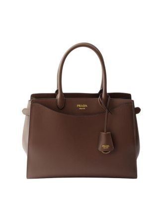 Prada Prelude Large Leather Top Handle Bag