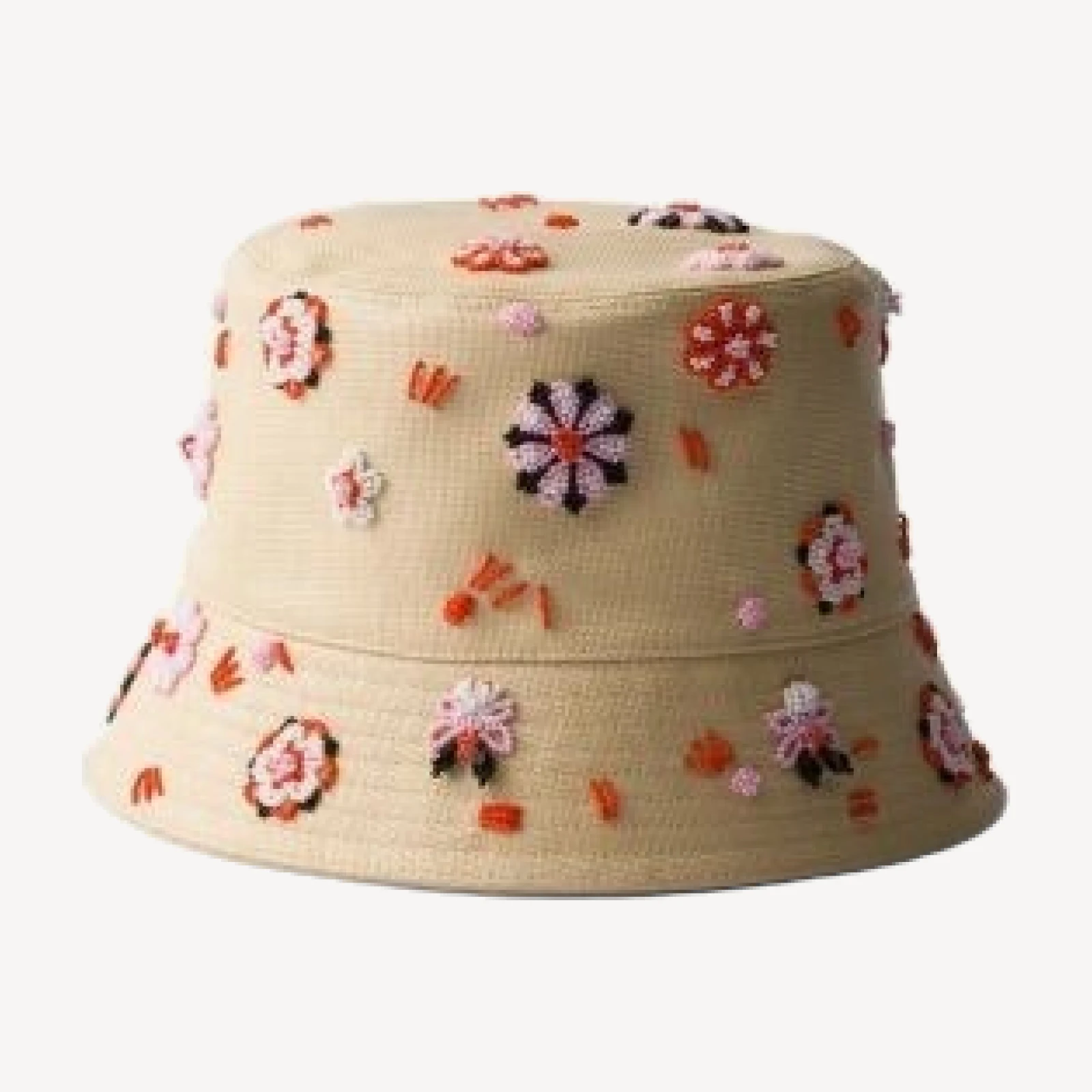 Prada Embroidered Canvas Bucket Hat