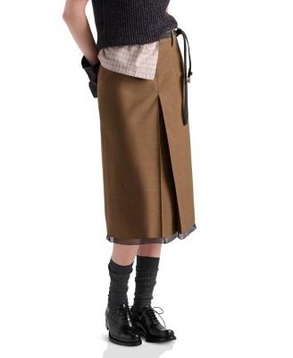 Prada Wool Midi-Skirt