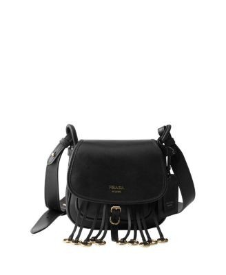 Prada Corsaire Mini Aged Leather Shoulder Bag