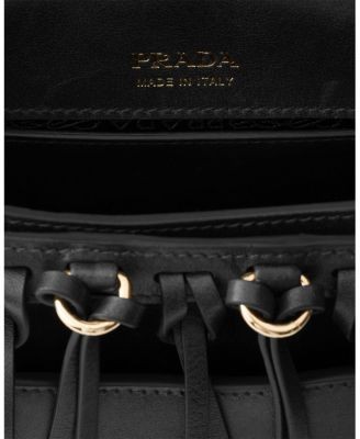 Prada Corsaire Mini Aged Leather Shoulder Bag