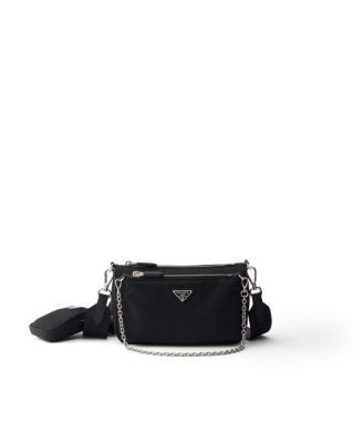 Prada Re-Nylon and Saffiano Leather Mini Shoulder Bag