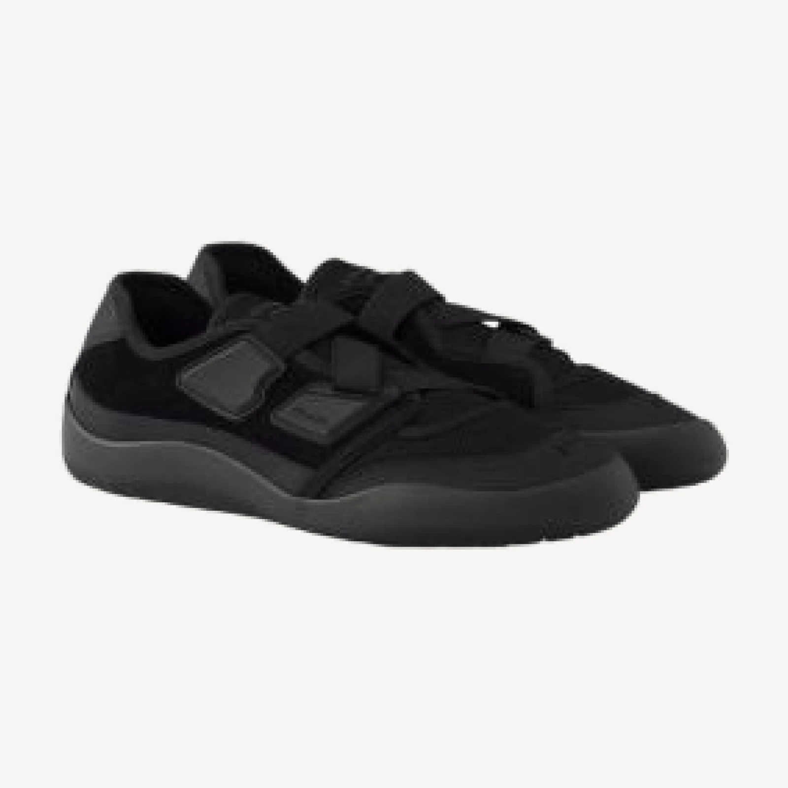 Prada Women's Speedrock Technical Mesh And Leather Sneakers