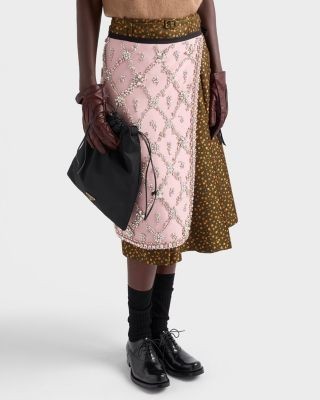 Prada Jacquard Duchesse Skirt