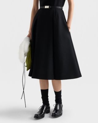 Prada Embroidered Natte Fabric Dress