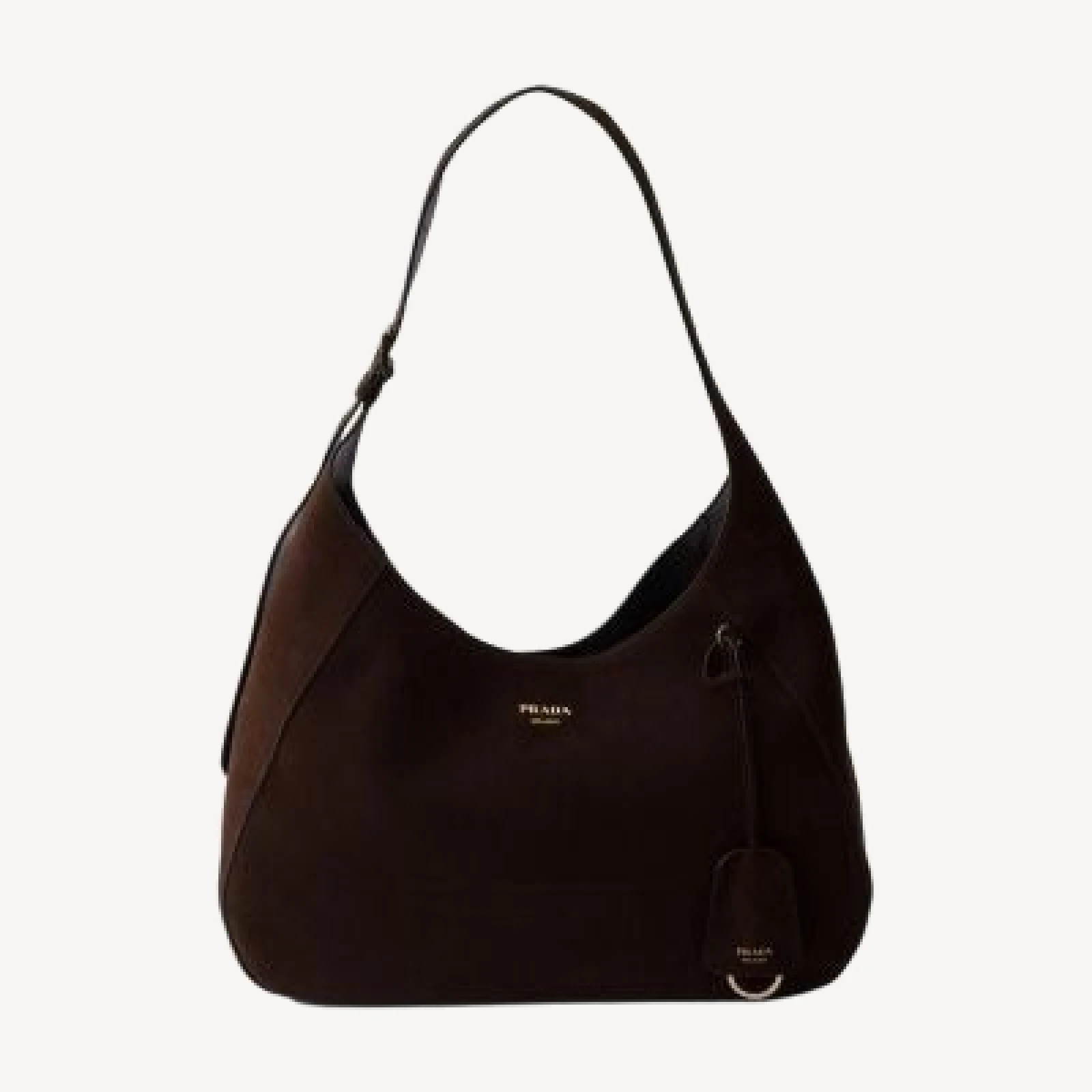 Prada Boogie Large Suede Bag