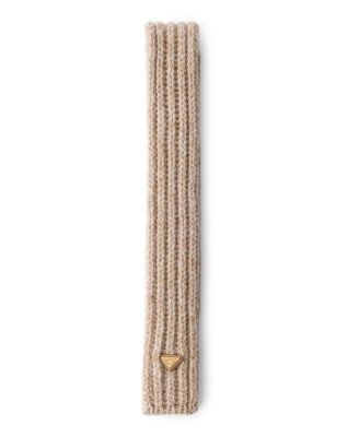 Prada Wool and Mouline Cashmere Scarf
