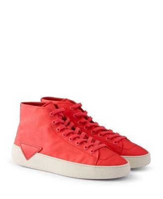 Prada Men's High-Top Re-Nylon Sneakers