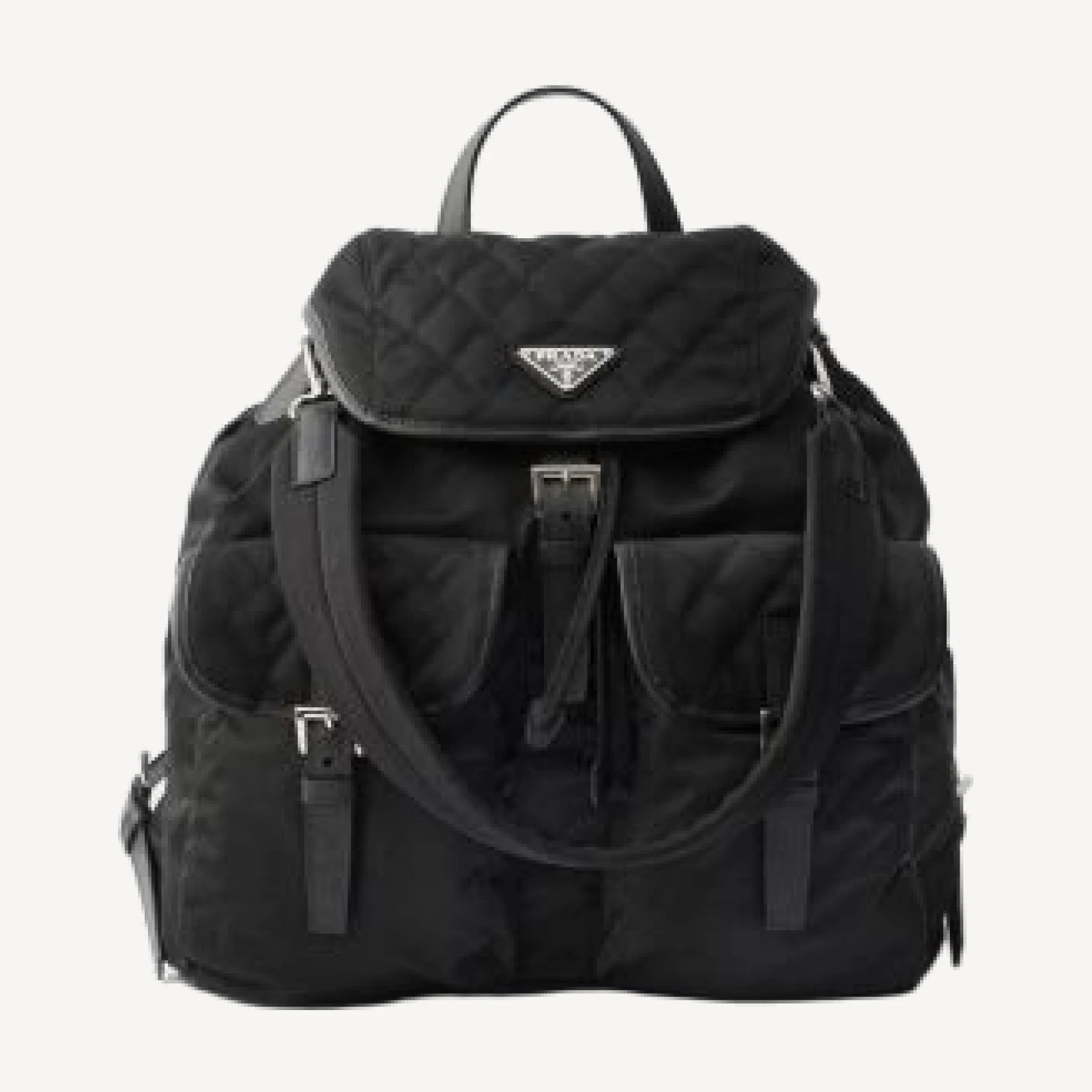 Prada Re-Nylon and Leather Backpack