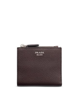 Prada Small Leather Bi-Fold Wallet