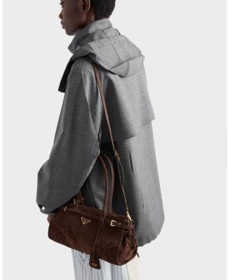 Prada Bonnie Medium Suede Handbag