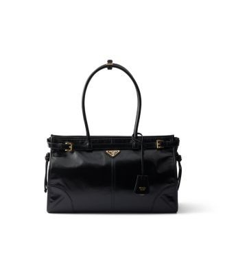 Prada Bonnie Large Convertible Leather Shoulder Handbag