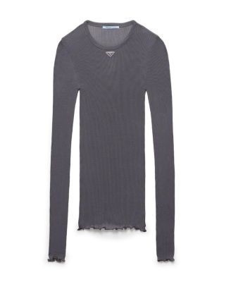 Prada Ribbed Knit Top