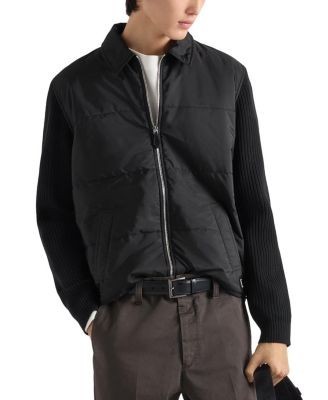 Prada Wool and Re-nylon Gabardine Cardigan